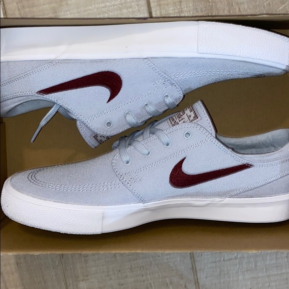 NIKE SB STEFAN JANOSKI Sky grey maroon sneakers - Picture 5 of 7